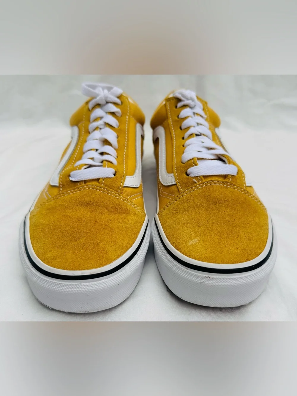 Vans Off The Wall Unisex Yellow Suede Casual Shoes Sneakers  Men Sz 6.5 Women  8